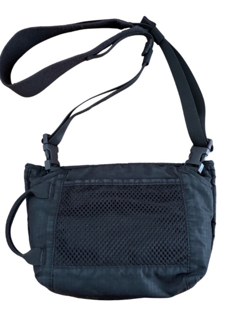 Acne Black Nylon Messenger Crossbody Bag - Picture 4 of 8